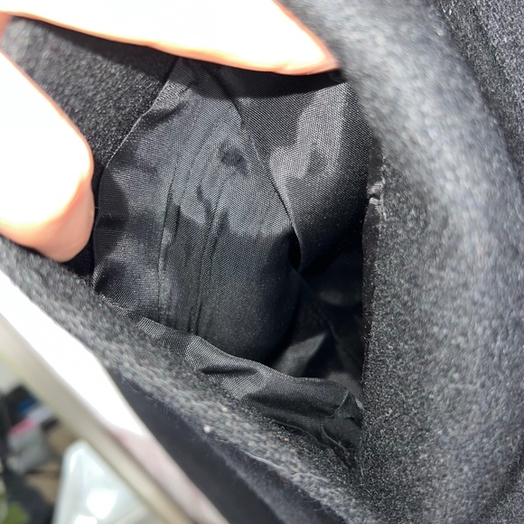 ••VINTAGE |•LADY SUZETTE•| GORGEOUS Long Wool Jacket Snakeskin Leather Embellish - Picture 9 of 16